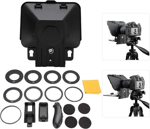 Acouto T3 Teleprompter للهواتف المحمولة والأجهزة اللوحية والكاميرات - دقة عالية، للبث المباشر وإنشاء الفيديو in Kuwait