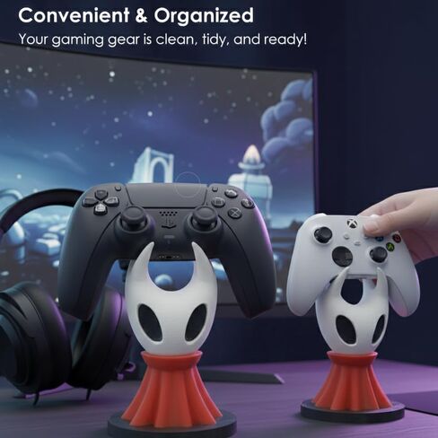 حامل وحدة التحكم Hornet - منظم مكتب مستوحى من Hollow Knight Silksong وحامل عرض وحامل وحدة تحكم عالمية وحامل عرض وإكسسوارات ديكور مكتب ألعاب الكمبيوتر لأجهزة Xbox Series X S وElite 2 وPS5 وPS4 وPS3 وSwitch Pro وجميع أجهزة التحكم تقريبًا - in Kuwait