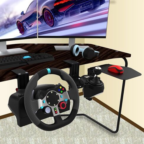 EG Starts Desk Mount Clamp Sim Racing Wheel Stand Simulator Cockpit Wheel Stand Racing Steering Shifter Mounts for Logitech G25 G27 G29 G920 G923 Thrustmaster T248 T300 T-GT TS-PC T330TS أسود in Saudi Arabia