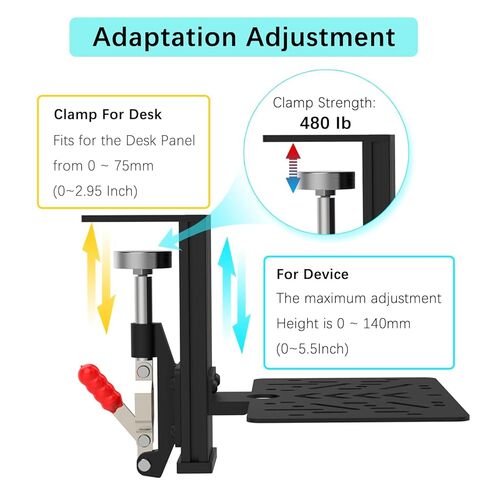 EG Starts Desk Mount Clamp Sim Racing Wheel Stand Simulator Cockpit Wheel Stand Racing Steering Shifter Mounts for Logitech G25 G27 G29 G920 G923 Thrustmaster T248 T300 T-GT TS-PC T330TS أسود in Saudi Arabia