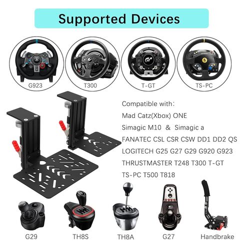 EG Starts Desk Mount Clamp Sim Racing Wheel Stand Simulator Cockpit Wheel Stand Racing Steering Shifter Mounts for Logitech G25 G27 G29 G920 G923 Thrustmaster T248 T300 T-GT TS-PC T330TS أسود in Saudi Arabia