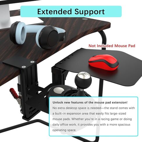 EG Starts Desk Mount Clamp Sim Racing Wheel Stand Simulator Cockpit Wheel Stand Racing Steering Shifter Mounts for Logitech G25 G27 G29 G920 G923 Thrustmaster T248 T300 T-GT TS-PC T330TS أسود in Saudi Arabia