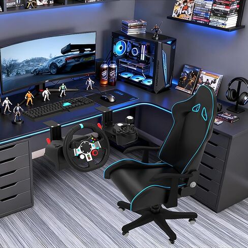 EG Starts Desk Mount Clamp Sim Racing Wheel Stand Simulator Cockpit Wheel Stand Racing Steering Shifter Mounts for Logitech G25 G27 G29 G920 G923 Thrustmaster T248 T300 T-GT TS-PC T330TS أسود in Saudi Arabia