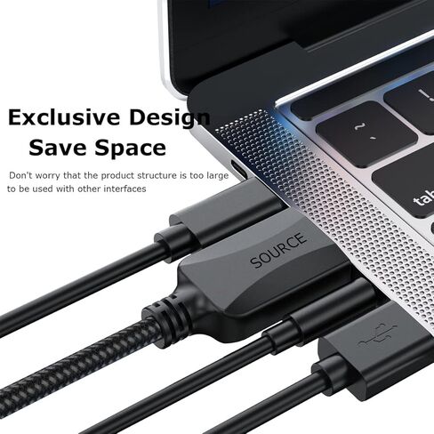 HDMI to VGA Adapter 5 Pack Black,Braided HDMI to VGA Adapter Male to Female Cable 1080P for Desktop, Laptop, PC, Monitor, Projector, HDTV, Chromebook, Raspberry Pi, Roku, Xbox and More-Braided in Saudi Arabia
