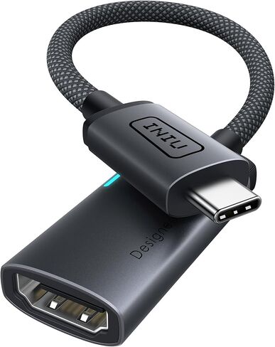 محول INIU USB C إلى HDMI (4K@60 هرتز)، محول USB-C (4K HDMI)، لأجهزة MacBook Pro وMacBook Air وiPad Pro وiMac وiPhone 17 16 Pro Max وPixelbook وSurface Pro وDell وXPS وGalaxy والمزيد in Kuwait