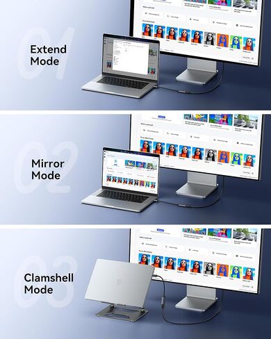محول INIU USB C إلى HDMI (4K@60 هرتز)، محول USB-C (4K HDMI)، لأجهزة MacBook Pro وMacBook Air وiPad Pro وiMac وiPhone 17 16 Pro Max وPixelbook وSurface Pro وDell وXPS وGalaxy والمزيد in Kuwait