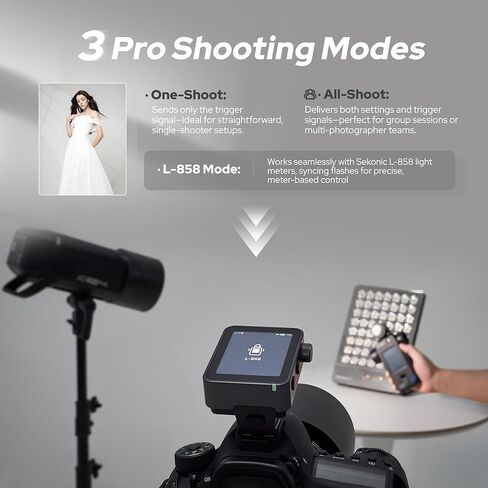GODOX X3 PRO X3PRO-C TTL Wireless Camara Flash Trigger,2.4G Wireless Touchscreen Flash Transmitter,Built-in Lithium Battery,High-Definit OLED Screen,Support Bluetooth & APP Control(for Canon) in Saudi Arabia