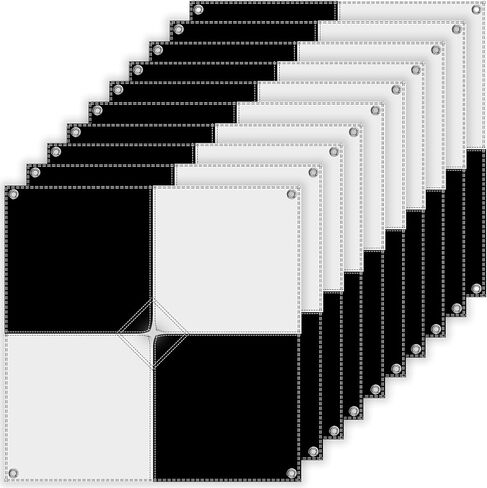 10 Pack Drone Ground Control Point GCP, Center Eyelet Numbered 0-9, 24"x24" Black/WhiteMarkers UAV Aerial Target for Mapping & Surveying in Saudi Arabia