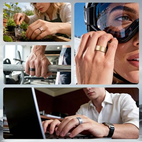 3 Pack Ring Cover Compatible with RingConn Gen 2, Matte Texture Anti-Scratch TPU Ring Protector for RingConn Gen 2 Air Working Out Accessories Men Women (Matte Gold*3, 9) in Saudi Arabia