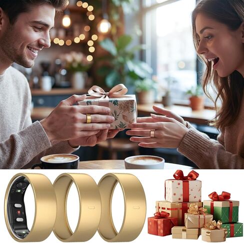 3 Pack Ring Cover Compatible with RingConn Gen 2, Matte Texture Anti-Scratch TPU Ring Protector for RingConn Gen 2 Air Working Out Accessories Men Women (Matte Gold*3, 9) in Saudi Arabia