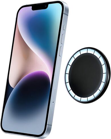 Magsafe Wall Mount, Magnetic Phone Holder with Trackless Adhesive, Compatible with Magsafe 12-17 All Series, Strong Magnets for Gym, Hands-Free Mirror Shower and Make-up (Black) in Saudi Arabia