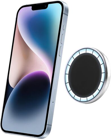 Magsafe Wall Mount, Magnetic Phone Holder with Trackless Adhesive, Compatible with Magsafe 12-17 All Series, Strong Magnets for Gym, Hands-Free Mirror Shower and Make-up (Black) in Saudi Arabia