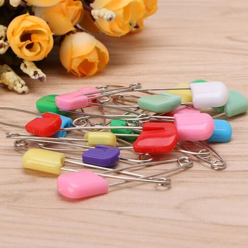 20pcs Pins Colorful Cloth Nappy Diaper Decorative for Clothes Sewing Craft Cloth Nappy Diaper Pins in Saudi Arabia