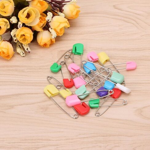 20pcs Pins Colorful Cloth Nappy Diaper Decorative for Clothes Sewing Craft Cloth Nappy Diaper Pins in Saudi Arabia