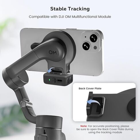 حامل مغناطيسي OM لجهاز DJI Osmo Mobile 8/7P/7 مثبت جيمبال، حامل مغناطيسي مزدوج الجوانب سريع الفك قابل للسحب لهاتف MagSafe متوافق مع وحدة التتبع متعددة الوظائف OM in Saudi Arabia