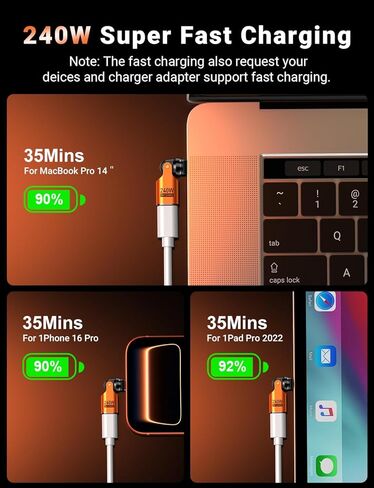 USB C Magnetic Adapter PD 240W(2Pack), 9PIN USB C 90 Degree Adapter/C Right Angle Adapters/360 &180 Degree C to C Adapters for 1Phone 17/16/15, Ma-Book Pro/1Pad Series, Samsung Galaxy, Google, Tablet in Saudi Arabia