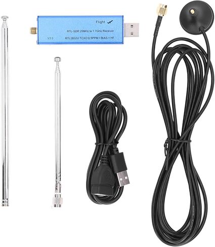 طقم استقبال 25-1760 ميجاهرتز، جهاز استقبال دونجل USB لراديو SDR مع هوائي ومقبس للماسح الضوئي in Saudi Arabia