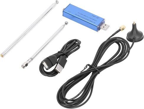 طقم استقبال 25-1760 ميجاهرتز، جهاز استقبال دونجل USB لراديو SDR مع هوائي ومقبس للماسح الضوئي in Saudi Arabia