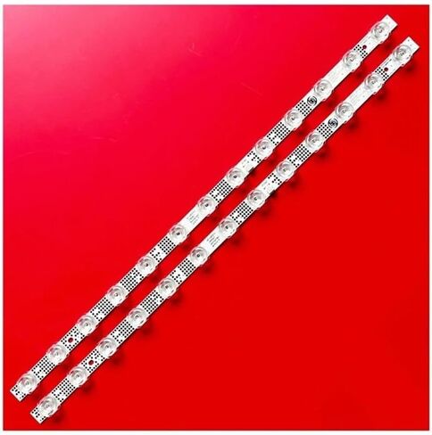 2/10 قطعة LED شريط إضاءة خلفي مناسب لـ 13LED GIC50LB45-3030F2.1D 4C-LB5013-ZM06J 50L8 50F9 50G61 50S525 50S435 50S43(2 قطعة (1TV)) in Saudi Arabia