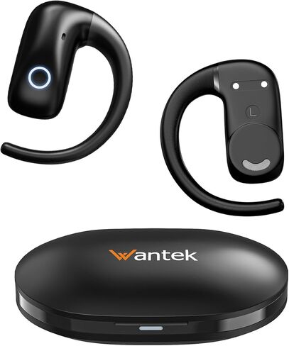 Wantek Open-Ear Air Conduction Earbuds, Bluetooth 5.4 Sports Headphones 50H Playtime, IPX55 Sweatproof with Mic, Stereo Bass for Running Workout in Saudi Arabia