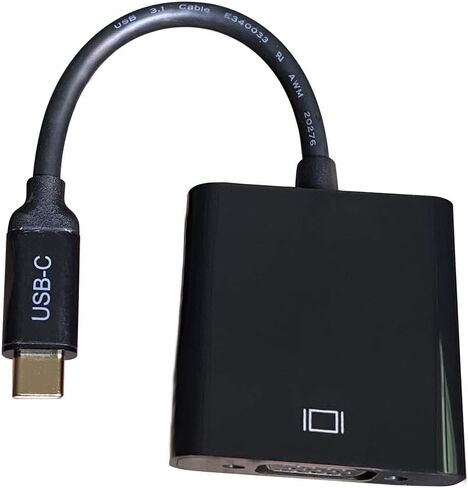 محول USB C إلى VGA - 1080P Full HD، توافق مدمج وعالمي لأجهزة الكمبيوتر المحمول والكمبيوتر اللوحي والهواتف الذكية (BL-CVG01) in Saudi Arabia