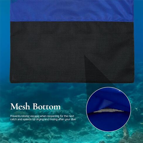 Lobster Fish Catch Gear Nylon Bag Net with Squeeze Open Handle in Kuwait