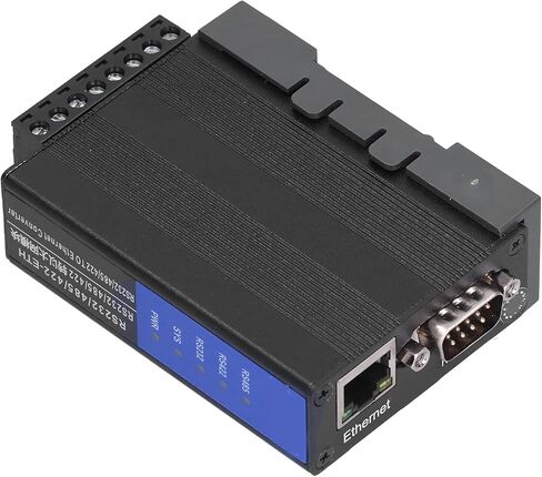 plplaaoo rs232 rs485 rs422 إلى إيثرنت خادم الجهاز التسلسلي الوحدة الصناعية محول اتصالات البيانات لبناء أتمتة الأمن التحكم في حركة المرور dc 9v 24v سبائك الألومنيوم in Kuwait