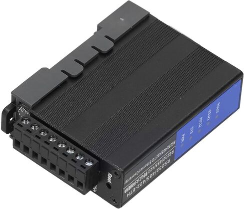 plplaaoo rs232 rs485 rs422 إلى إيثرنت خادم الجهاز التسلسلي الوحدة الصناعية محول اتصالات البيانات لبناء أتمتة الأمن التحكم في حركة المرور dc 9v 24v سبائك الألومنيوم in Kuwait