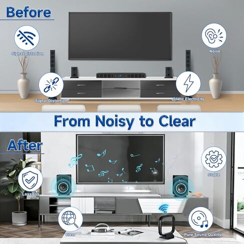 FM Radio Dipole Antenna Indoor AM Loop Antenna 75 Ohm FM Antennas for Yamaha Marantz Pioneer Onkyo Indoor Bluetooth Home Stereo Receiver AV Audio Video Home Theater Receiver Tuner in Saudi Arabia