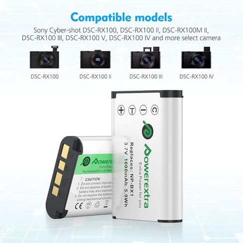 2 حزمة بطارية NP-BX1 مع شاحن مزدوج LCD لسوني NP-BX1، ZV-1، ZV-1 II، ZV-1F، Cyber-Shot DSC-HX80، HX90V، HX95، HX99، HX350، RX1، RX1R II RX100 (II/III/IV/V/VA/VI/VII) HDR-AS15 HDR-AS3 in Saudi Arabia