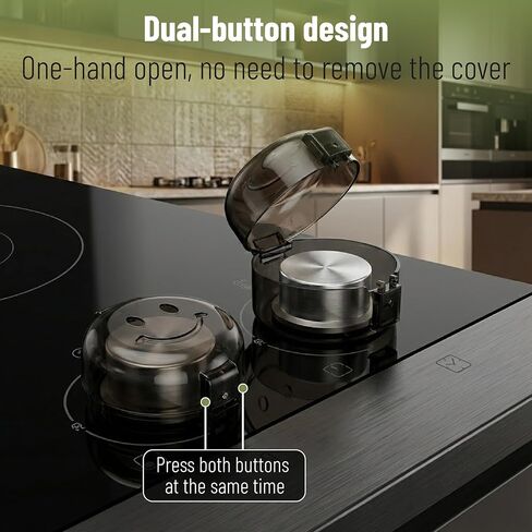 بيتس- أغطية أمان لمقبض الموقد، مقاس عالمي، 5 عبوات، أسود، تصميم مفتاح مزدوج، أغطية مقابض فرن مقاومة للحرارة لسلامة الأطفال، حماية للموقد وحماية الطفل in Saudi Arabia