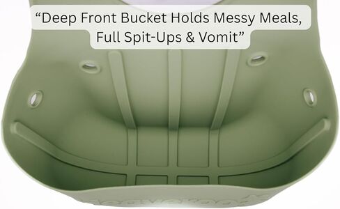 Silicone Vomit Bib, America's 1st CPSIA Compliant Silicone Vomit bib, XL Bucket Design to Catch Vomit and other messes in Saudi Arabia