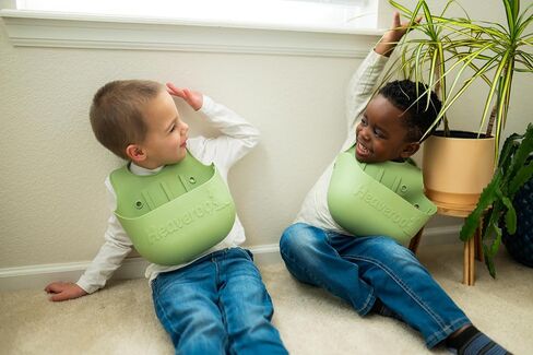 Silicone Vomit Bib, America's 1st CPSIA Compliant Silicone Vomit bib, XL Bucket Design to Catch Vomit and other messes in Saudi Arabia