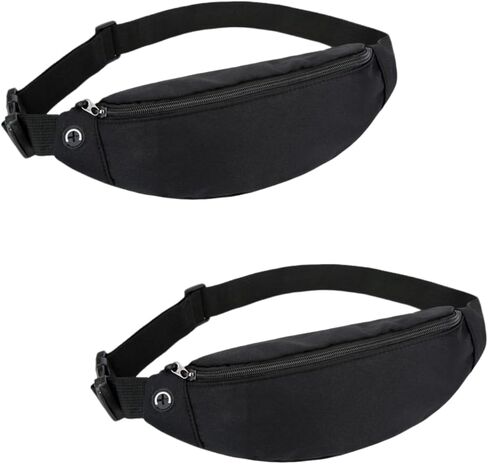2 packs Unisex Fanny Pack Water-Resistant Waist Bag for Running,Hiking,Cycling Crossbody Sport Pack in Saudi Arabia