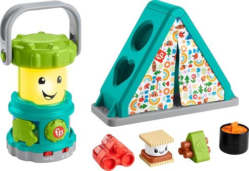 Fisher-Price Baby Toys S’More Fun Camping Set, 2 Learning Activities for Developmental Pretend Play Infants & Toddlers Ages 6+ Months (Amazon Exclusive) in Saudi Arabia
