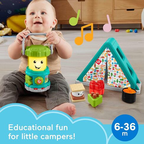 Fisher-Price Baby Toys S’More Fun Camping Set, 2 Learning Activities for Developmental Pretend Play Infants & Toddlers Ages 6+ Months (Amazon Exclusive) in Saudi Arabia