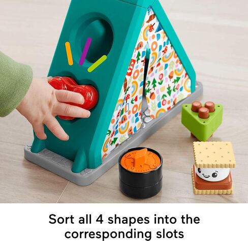Fisher-Price Baby Toys S’More Fun Camping Set, 2 Learning Activities for Developmental Pretend Play Infants & Toddlers Ages 6+ Months (Amazon Exclusive) in Saudi Arabia