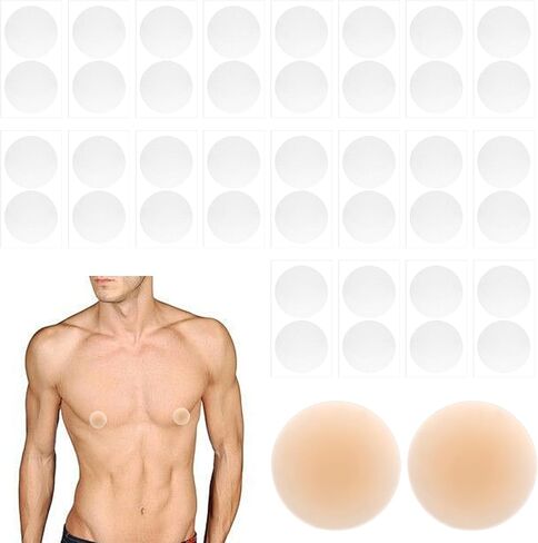 102 Pcs Nipple Covers for Men, Anti Chafing Care Protector Nipple Tape Pasties Covers Sticker Disposable No Show Protection Guards for Men Running Sports Gym Marathon in Saudi Arabia