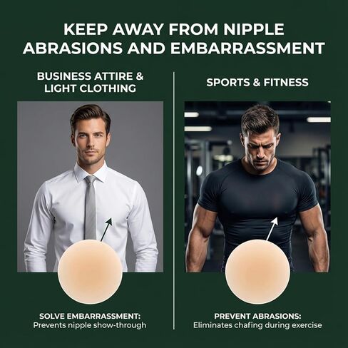 102 Pcs Nipple Covers for Men, Anti Chafing Care Protector Nipple Tape Pasties Covers Sticker Disposable No Show Protection Guards for Men Running Sports Gym Marathon in Saudi Arabia