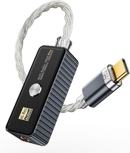 مضخم سماعة رأس USB C DAC، دونجل محول صوت محمول 3.5 مم، عالي الدقة 32 بت/768 كيلو هرتز PCM/DSD256 يدعم الهواتف الذكية التي تعمل بنظام Android وأجهزة الكمبيوتر المحمولة وأجهزة الكمبيوتر الشخصية ومشغلات الموسيقى وأجهزة USB-C الأخرى in Kuwait