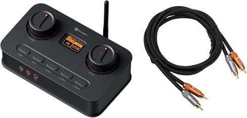كابل Fosi Audio 2RCA إلى 2RCA بطول 3.9 قدم (1.2 متر) ومكبر سماعة رأس K7 DAC ومحول صوت رقمي USB C إلى تناظري لمساحة العمل وأجهزة الكمبيوتر الشخصية PS5 in Kuwait