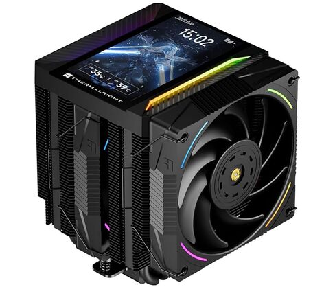 مبرد وحدة المعالجة المركزية Thermalright Peerless Assassin 120 Vision MAX ARGB، شاشة LCD 5 بوصة، TL-K12 2150RPM 120 مم، لـ Intel 1851/1700، AMD AM4/AM5 in Kuwait