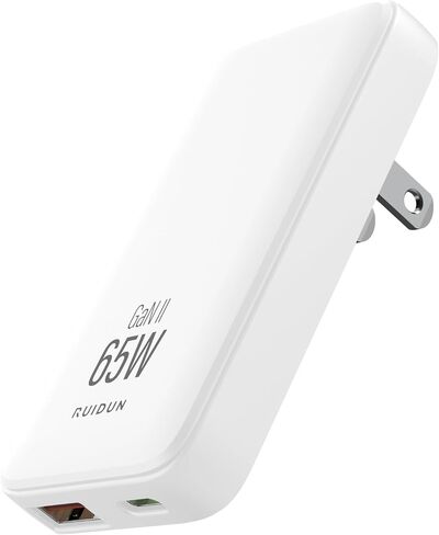 شاحن USB C قابل للسحب بقدرة 65 وات، كتلة شحن سريعة 3 في 1 مع قابس قابل للطي، شاحن سفر GaN للشحن السريع لأجهزة MacBook وiPad وiPhone 17/16/15 وGalaxy in Kuwait
