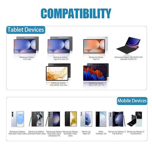 شاحن Samsung Galaxy Tab A9+ بديل لجهاز Samsung Galaxy Tab A9، A9+، A9+ Plus، S10 Lite، S10 FE، S10+ Plus، S11، S9، S8، S7+، A8 شاحن سريع 30 وات مع سلك كابل منسوج طويل للغاية بطول 10 أقدام in Kuwait