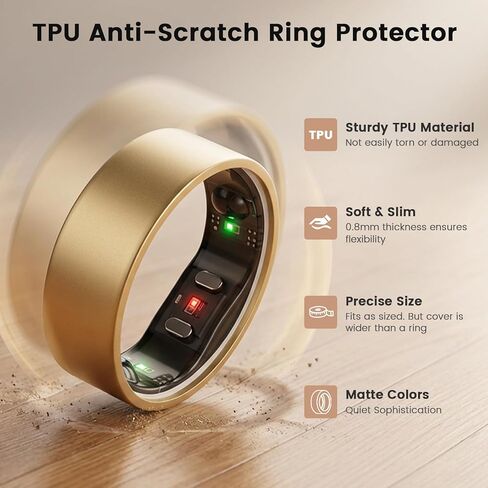 TPU Protector Compatible with RingConn Gen 2, 3 Pack Anti-Scratch Ring Cover for RingConn Gen 2 Accessories (Matte Colors-1, Size 8) in Saudi Arabia