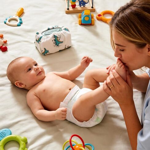 3 قطع من أغطية مناديل الأطفال - حجم عالمي، حقيبة حامل مناديل من نسيج قطن الموسلين قابلة لإعادة الاستخدام للأولاد والبنات (ديناصور، قوس قزح، دب) in Kuwait