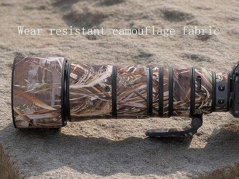 غطاء عدسة لكاميرا Nikon Z مقاس 180-600 مم F/5.6-6.3 VR، غطاء حماية مموه للعدسة، لون # تمويه العشب الذابل in Kuwait