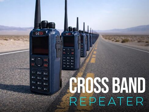 BTECH DA-7X2 ثنائي النطاق DMR رقمي + راديو تناظري محمول، استقبال مزدوج حقيقي VHF/UHF، ذروة 7 وات، نطاق AM Airband (108–136) + بث FM RX، مكرر النطاق المتقاطع، تسجيل، صوت متقدم in Kuwait