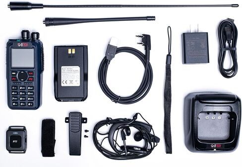 BTECH DA-7X2 ثنائي النطاق DMR رقمي + راديو تناظري محمول، استقبال مزدوج حقيقي VHF/UHF، ذروة 7 وات، نطاق AM Airband (108–136) + بث FM RX، مكرر النطاق المتقاطع، تسجيل، صوت متقدم in Kuwait