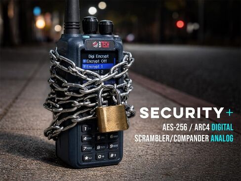 BTECH DA-7X2 ثنائي النطاق DMR رقمي + راديو تناظري محمول، استقبال مزدوج حقيقي VHF/UHF، ذروة 7 وات، نطاق AM Airband (108–136) + بث FM RX، مكرر النطاق المتقاطع، تسجيل، صوت متقدم in Kuwait